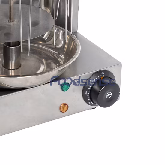 Elektrischer Kebab-Röster, kommerzieller Döner-Shawarma-Grill, Rotationsstange mit Hähnchen-Nadelgrill, BBQ-Ofen